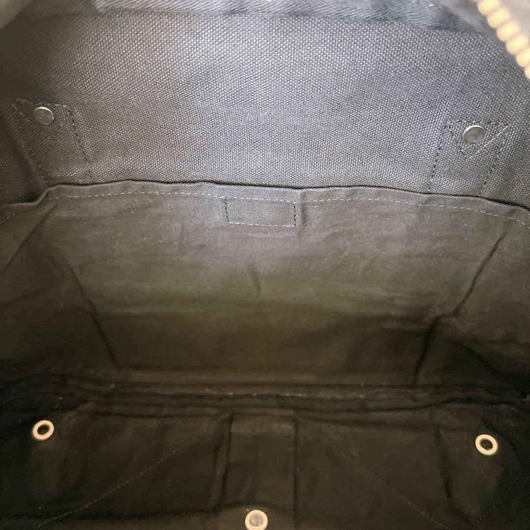 一澤新三郎帆布 2way ショルダーバック ボストンバック ブラック