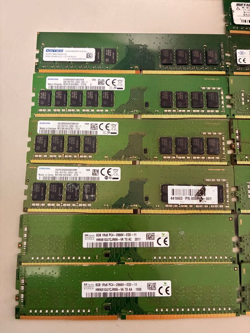 h*o様 DDR4 4G×13計52GB /DDR4 8G✖️12 計96GBジ