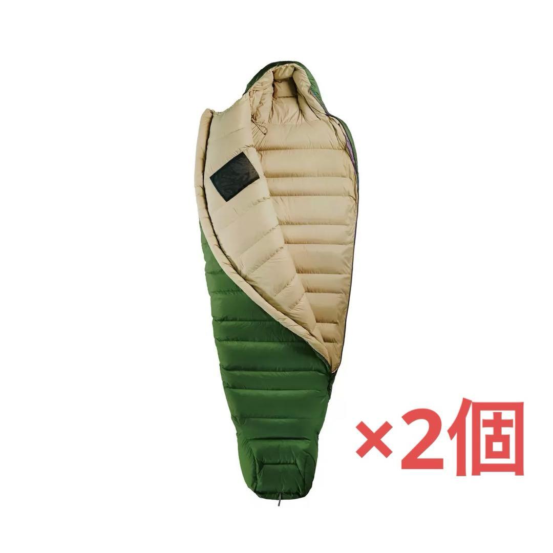 コストコ購入 2個セット アウトドアーベース 800FPダウン シュラフ 寝袋