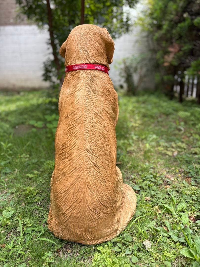 ゴールデンレトリバー 置物 ベージュ