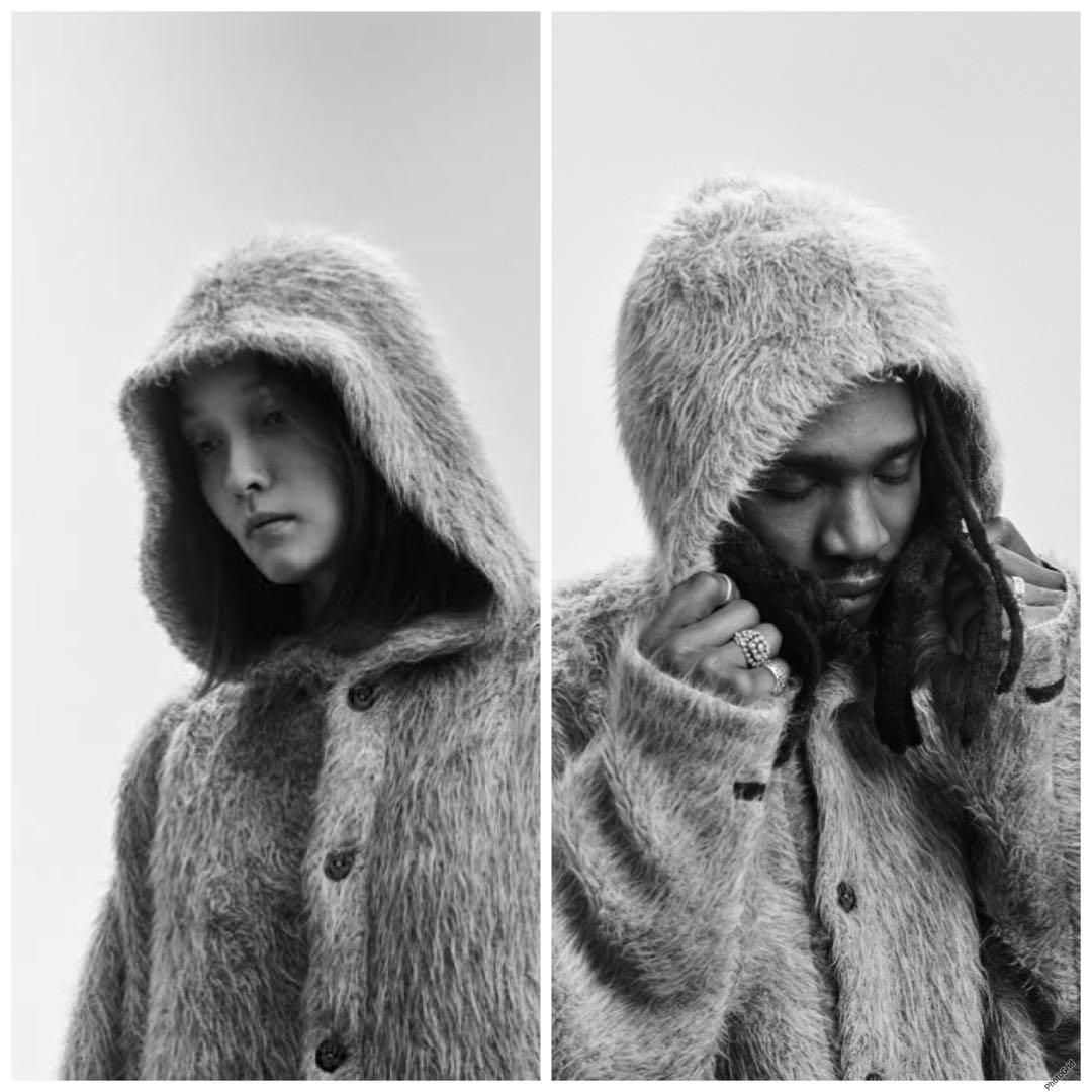 THE INOUE BROTHERS アルパカ ニット フード カーディガン