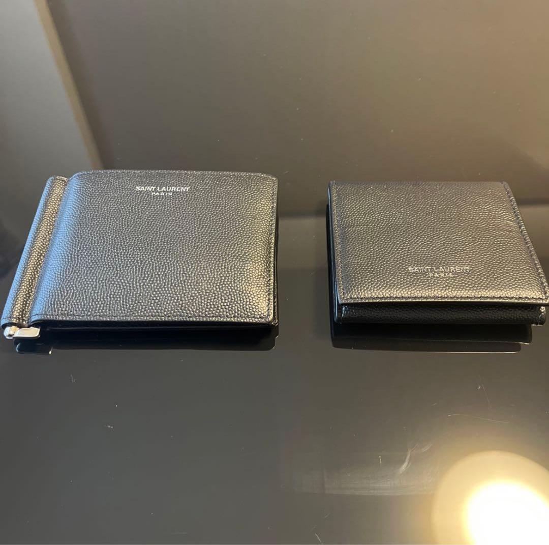 サンローラン　二つ折りマネークリップとケース