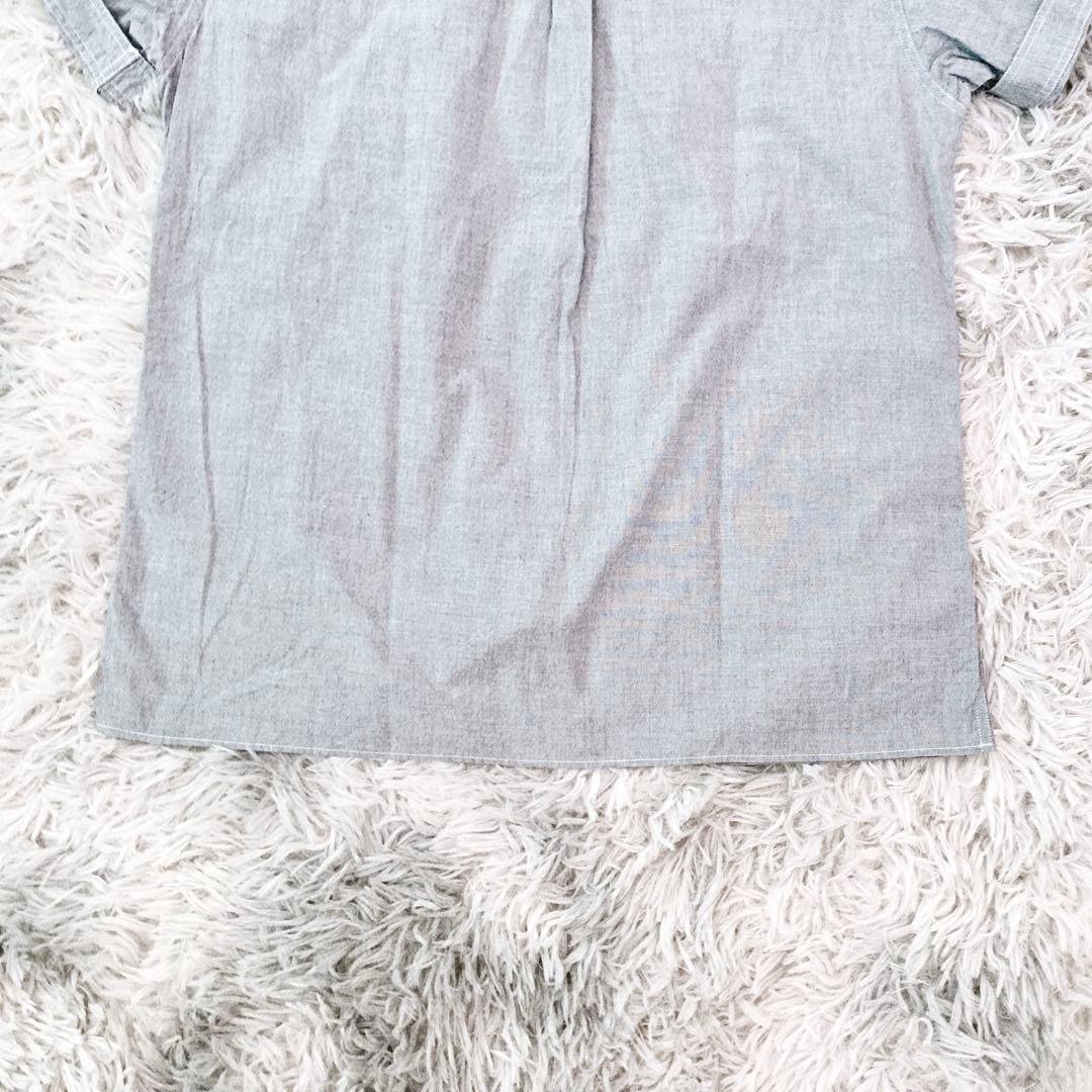 ☆新品未使用品☆マーガレットハウエルMHL半袖シャツ　グレー　Ｍ　コットン100