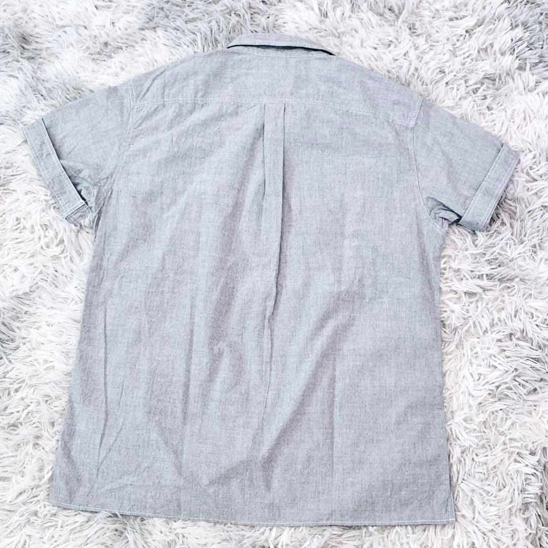 ☆新品未使用品☆マーガレットハウエルMHL半袖シャツ　グレー　Ｍ　コットン100