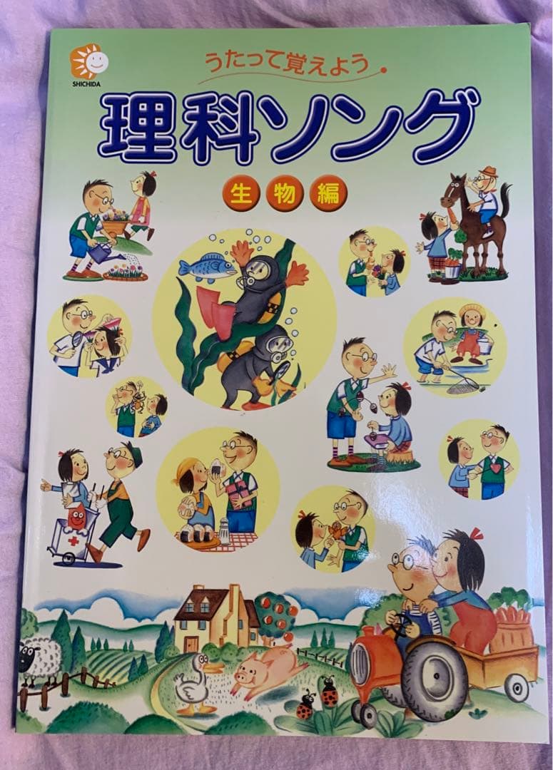 しちだ式 社会科ソング　理科ソング￼ 5冊　完品