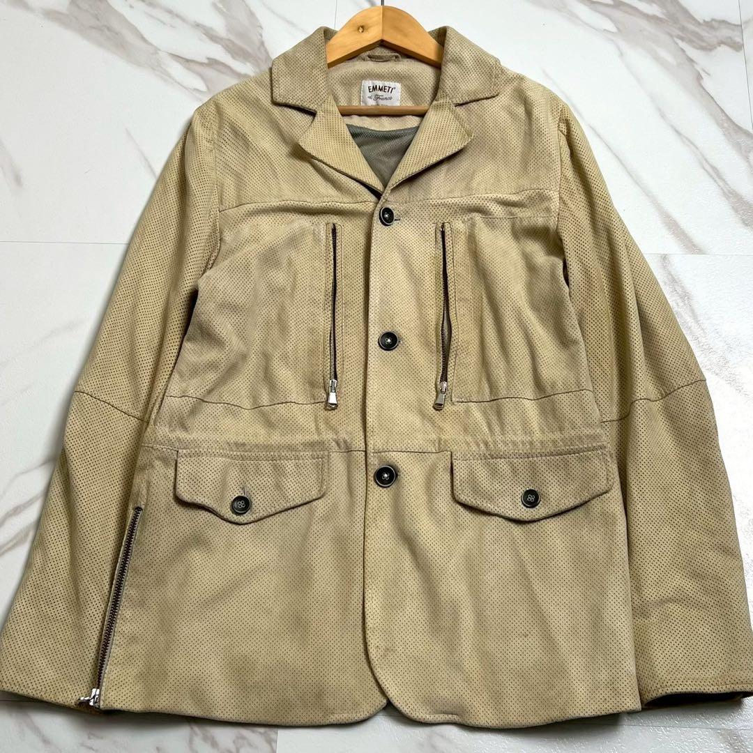 学様　EMMETT エンメティ　シングルライダース　ジャケット ベージュ