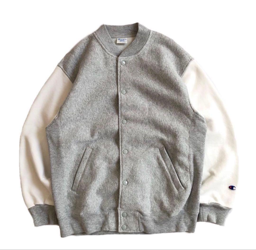 Champion×SHIPS any 別注 スナップ スウェット カーディガン