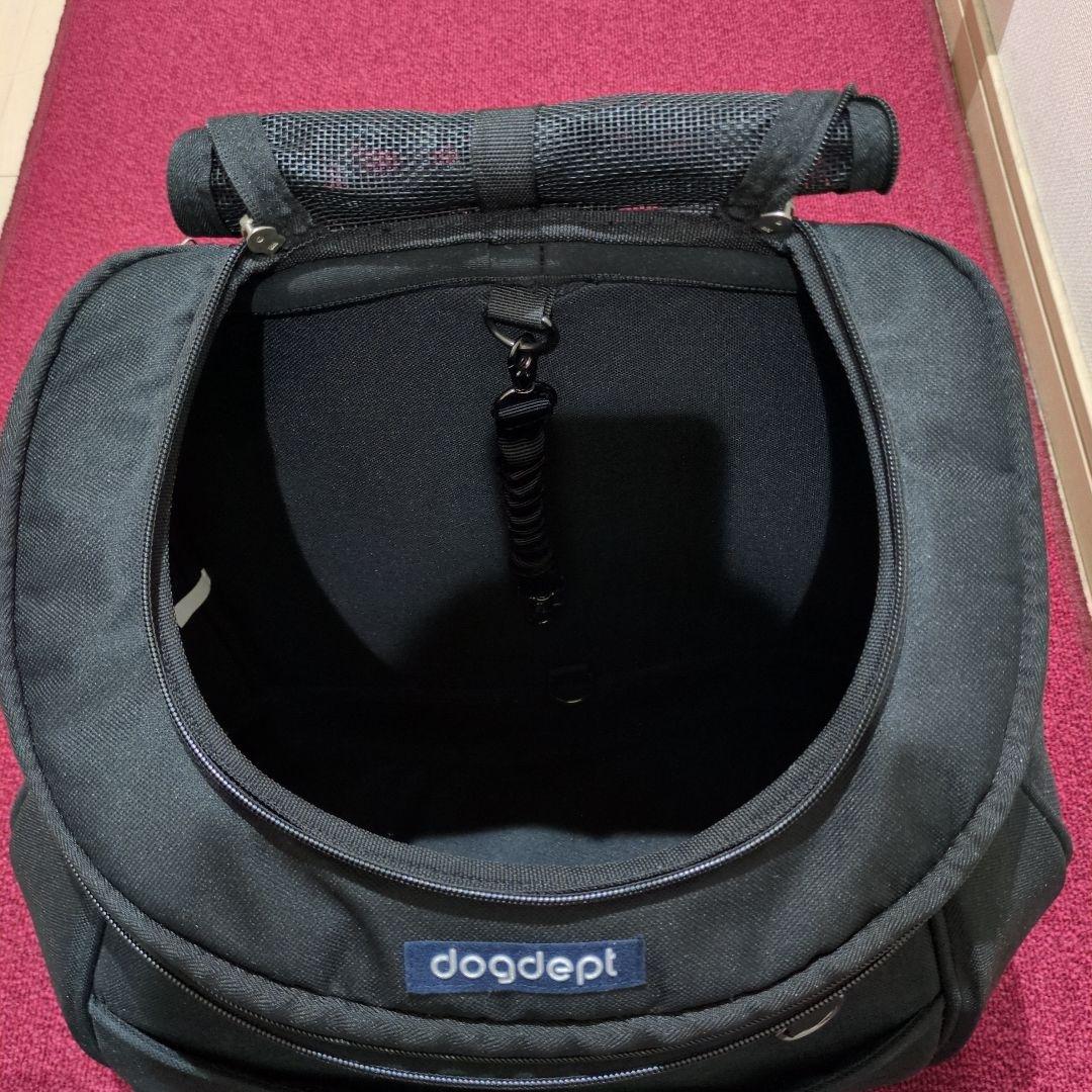 DOG DEPT ブラックキャリーバッグリュック