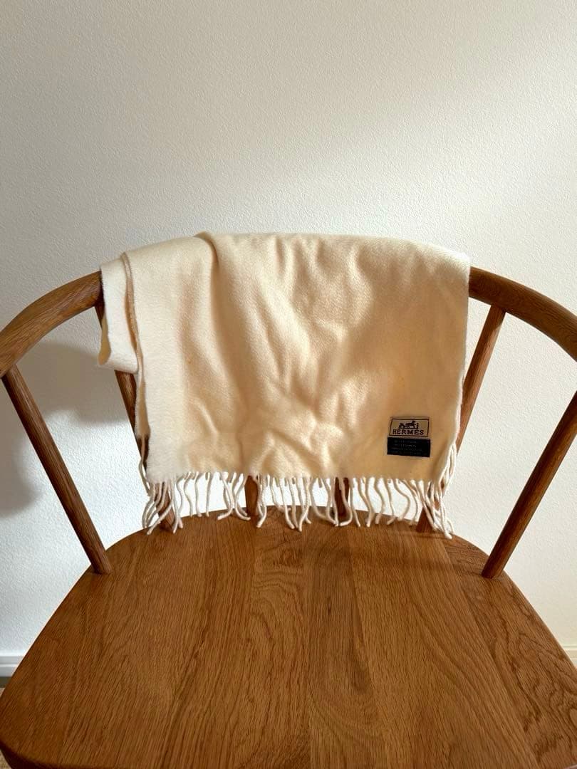 HERMES アイボリー ストール