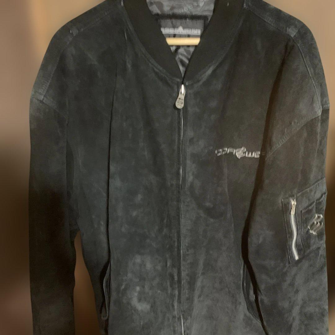 ROCAWEARスウェードジャケットブラックサイズ表記2XL