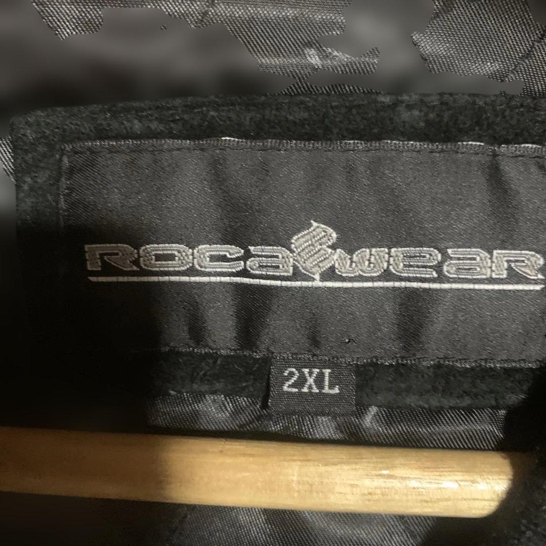 ROCAWEARスウェードジャケットブラックサイズ表記2XL