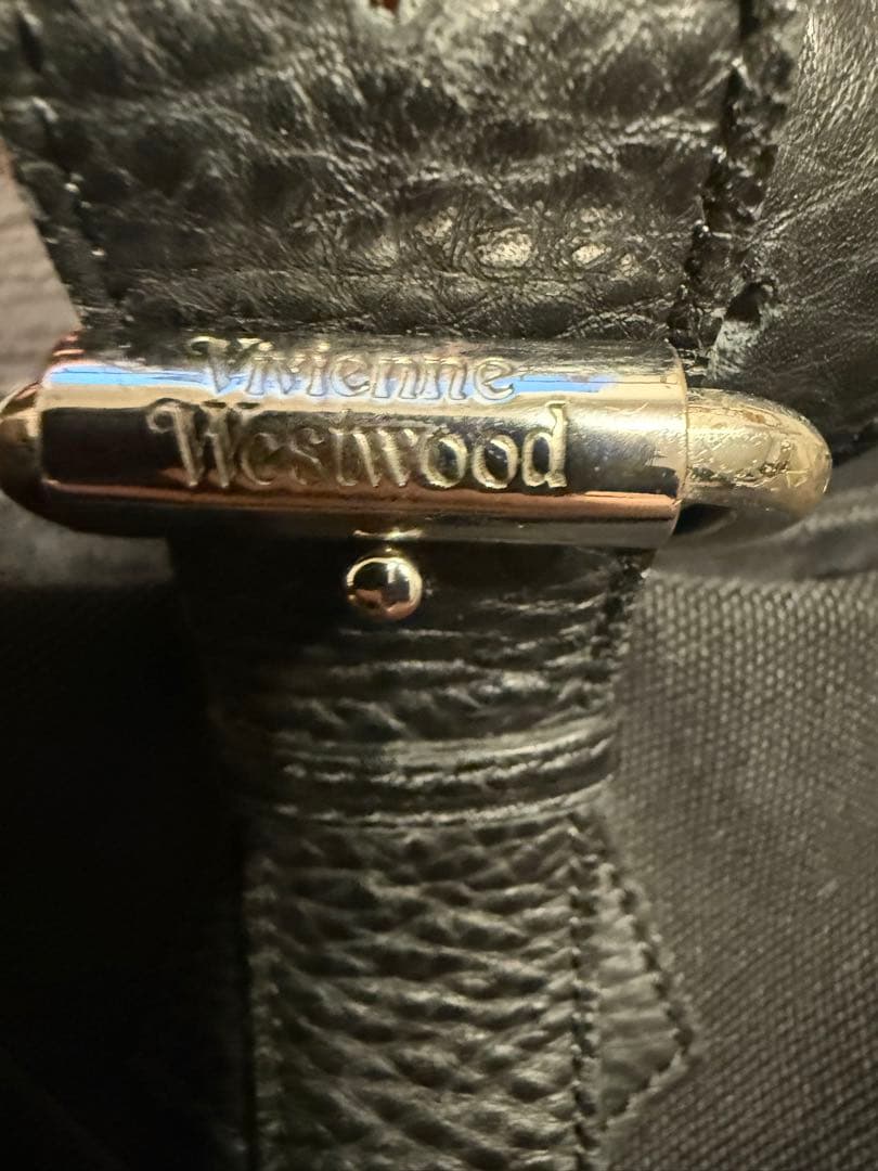 ヴィヴィアン・ウエストウッド　セルビッジ メンズトートバッグ 黒