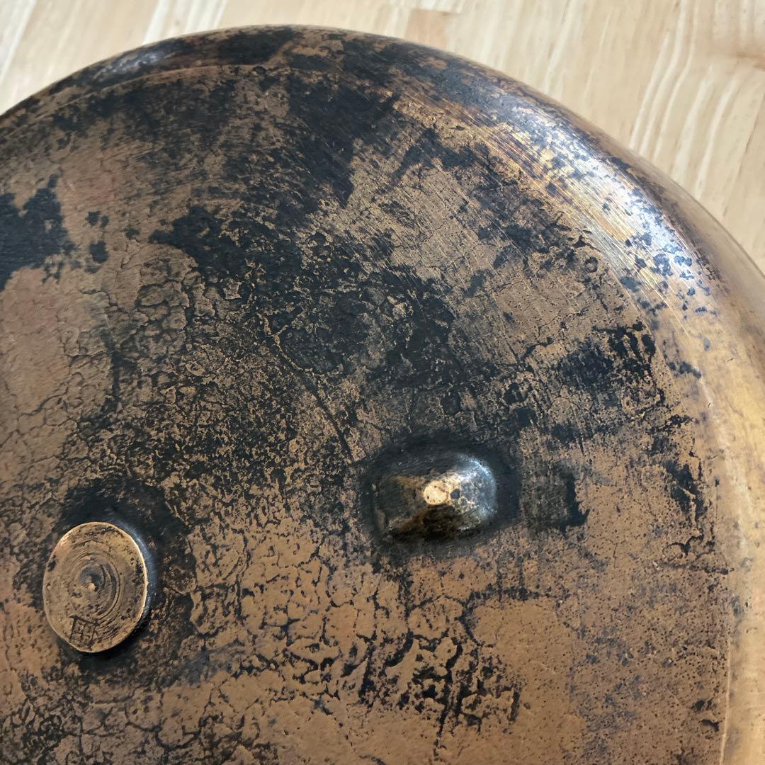 希少　平井鋳造所　砲金鍋　35㎝　天ぷら鍋　刻印あり　黒ずみ有　業務用