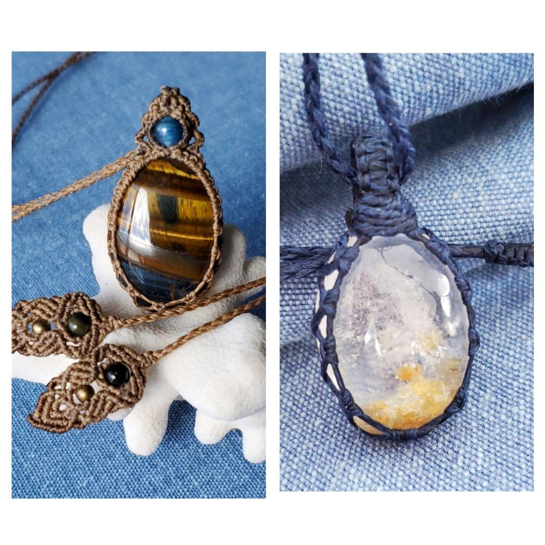 えだまめ様　マクラメネックレス　2点おまとめです