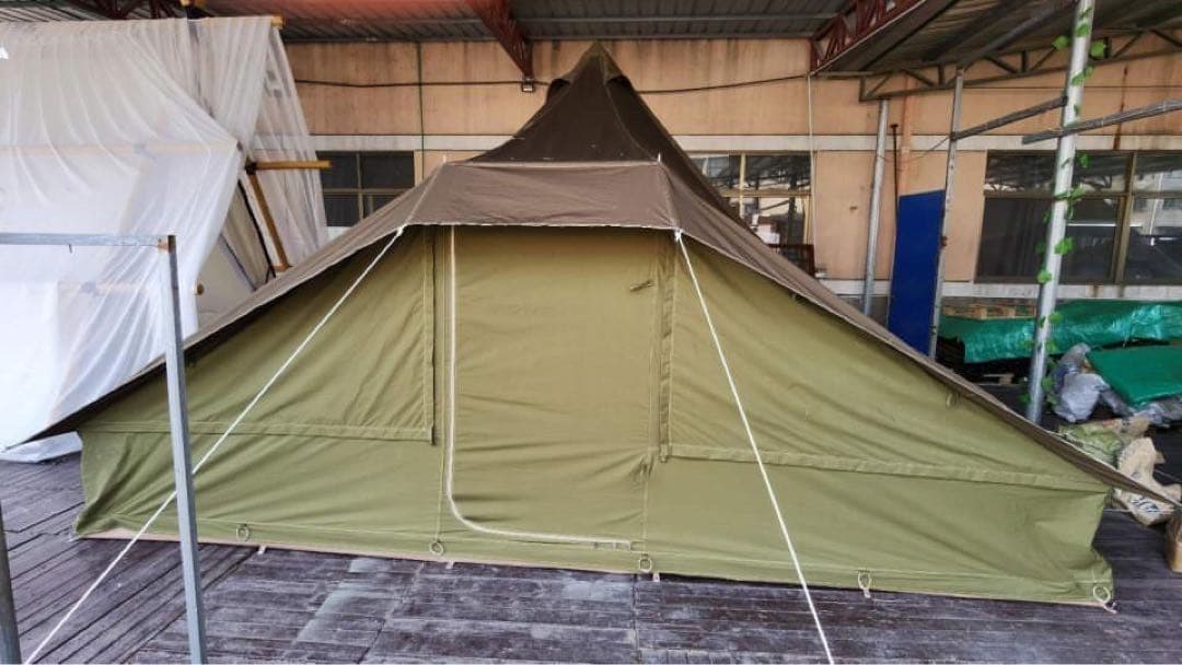 希少　未使用コットン100% テント+ジップインフロア