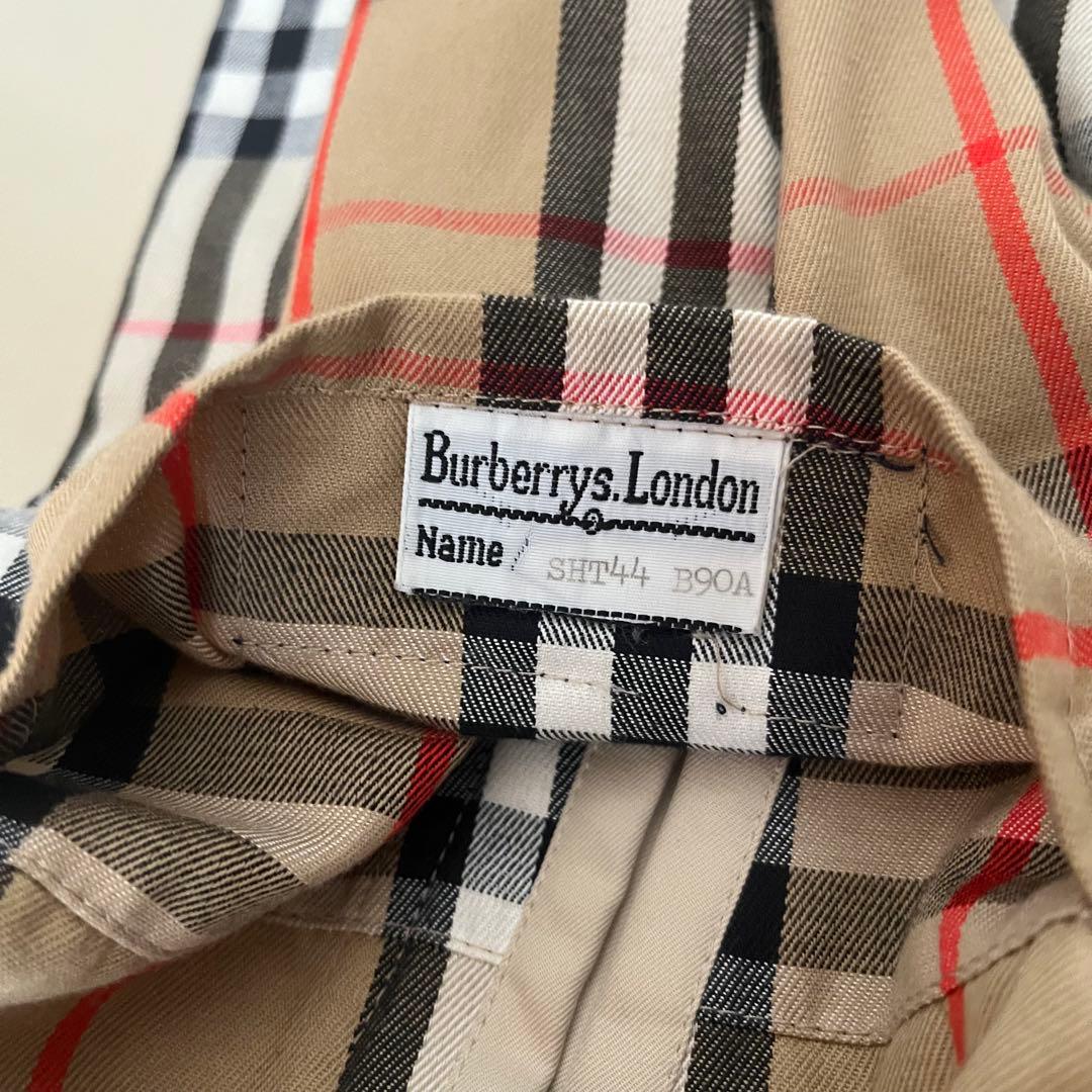 【英国製】Burberrys バーバリー ステンカラーコート ノバチェック 総柄
