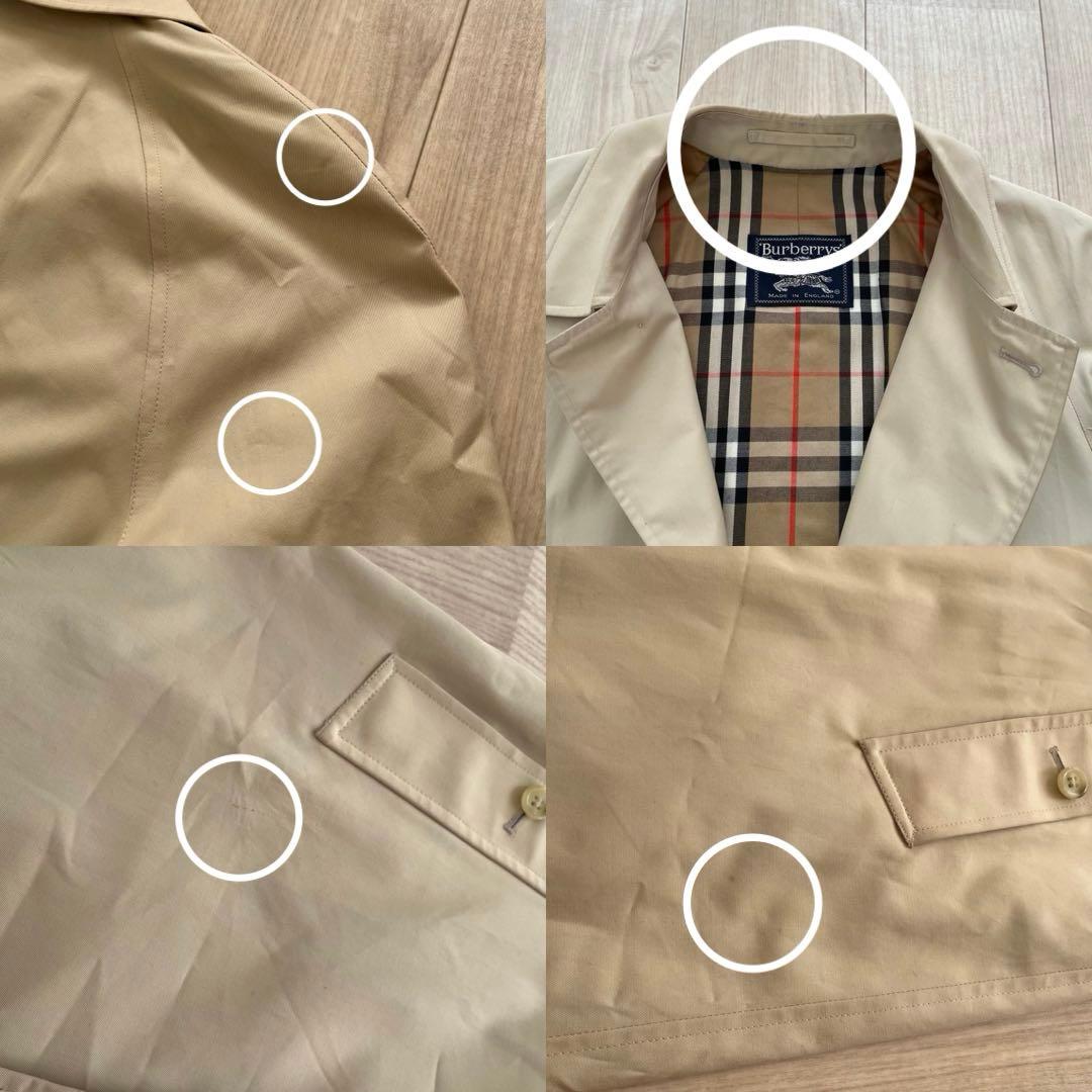 【英国製】Burberrys バーバリー ステンカラーコート ノバチェック 総柄