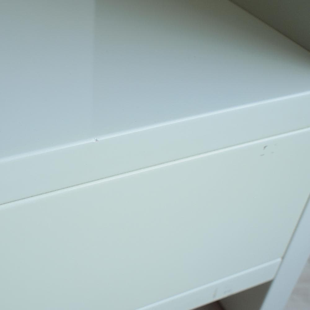 モダン ナイトテーブル 白/ホワイト ベッドサイド ZR24018