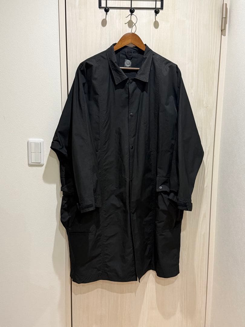 PORTER CLASSIC ステンカラーコート ブラック 人気サイズ 3‼️