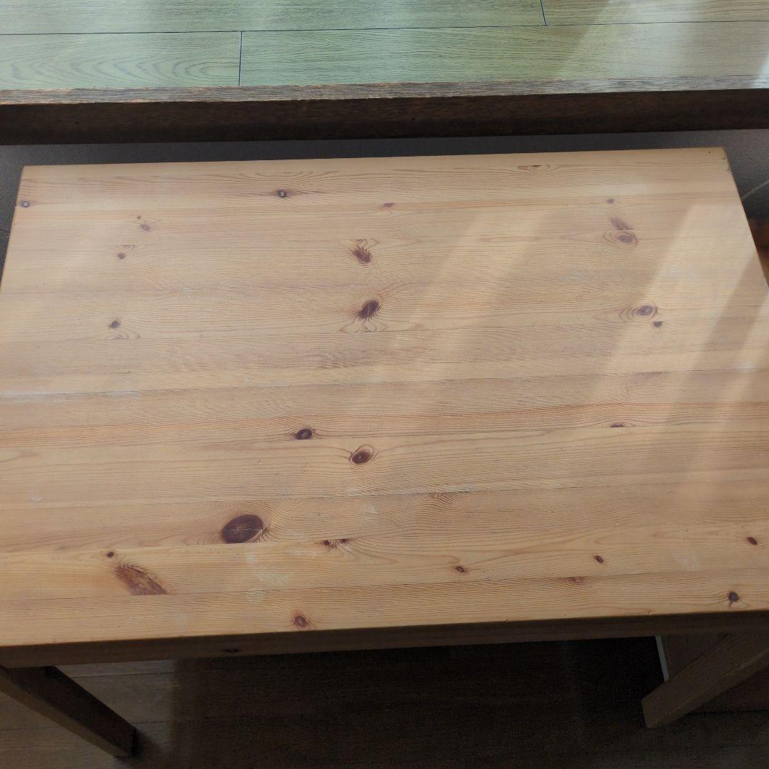 【たのメル便送料込】無印良品 パイン材デスク デスクワゴンセット 学習机