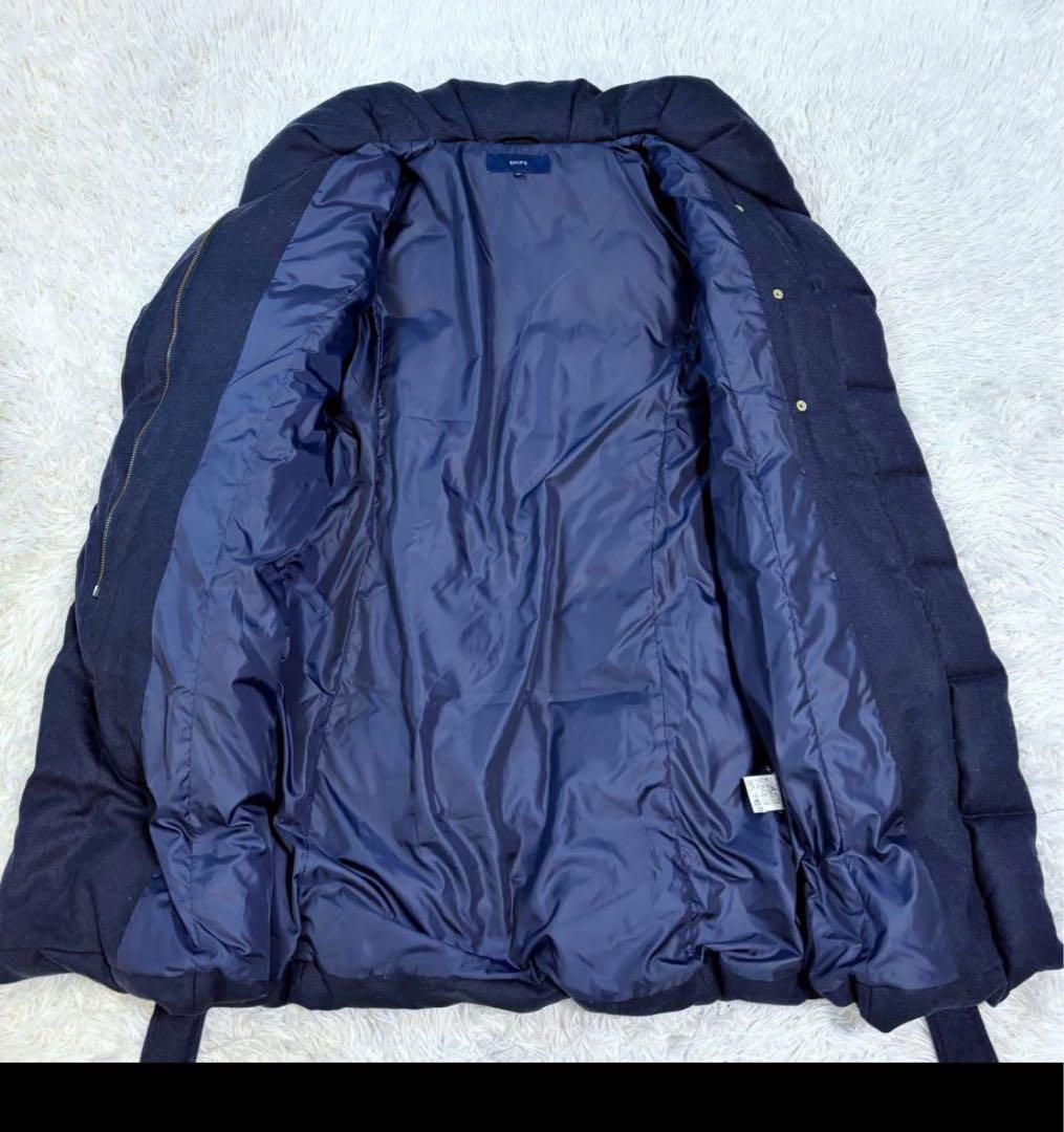 ships ダウンコート　シルク　カシミヤ