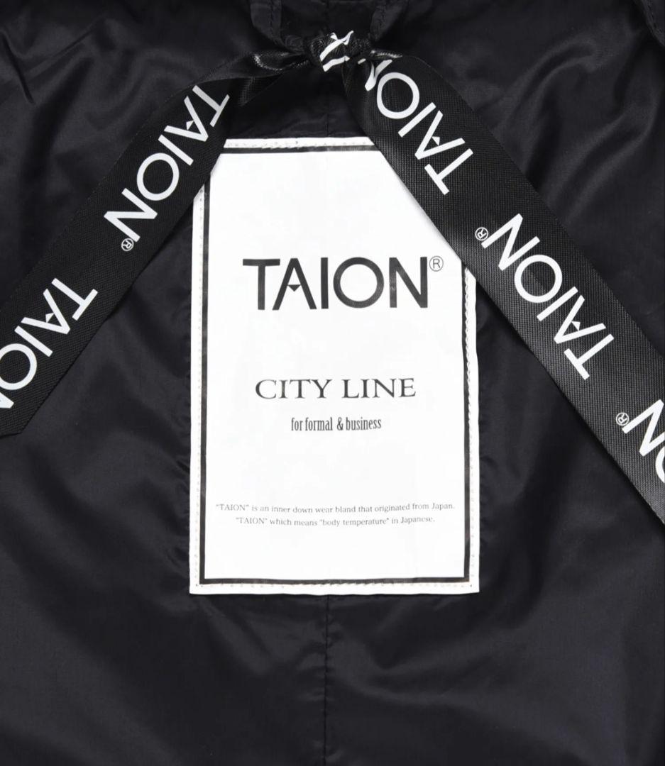 【新品未使用】タイオン　TAION 　シティライン　 ブラック ダウンコート
