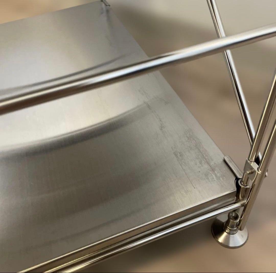 無印良品　ユニットシェルフ　ステンレス　3段