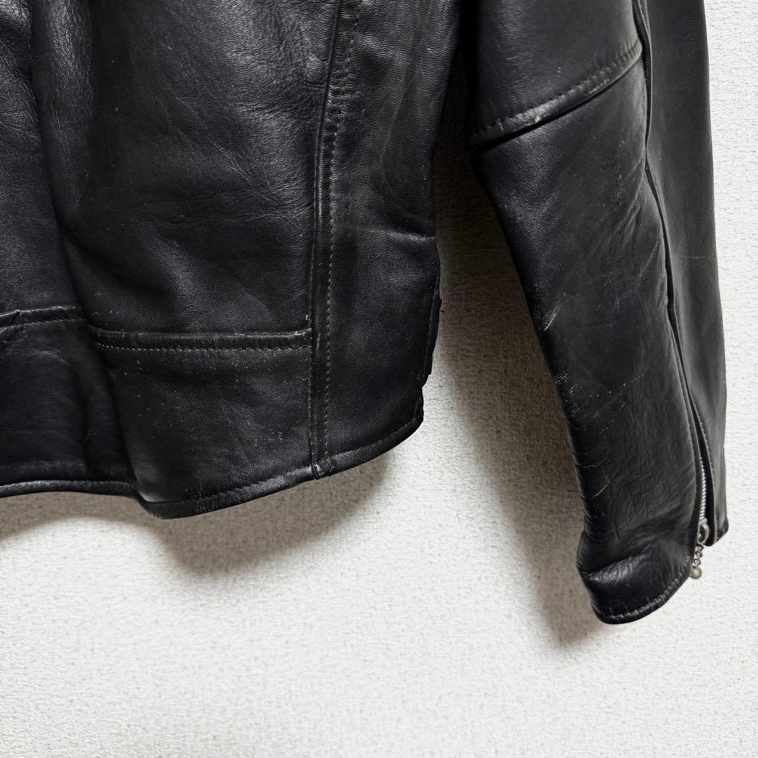 James Dean ダブルライダースジャケット 牛革 メンズ S