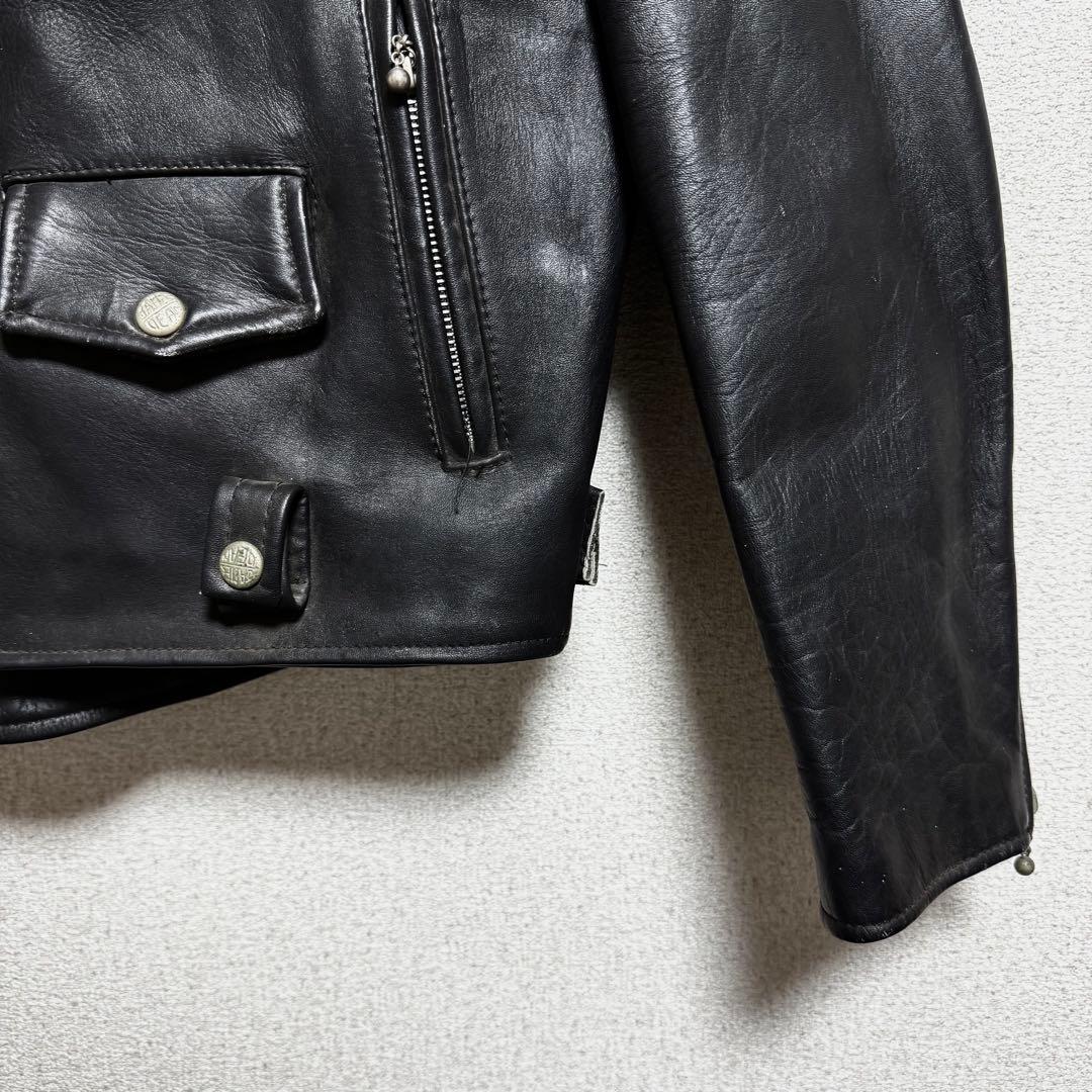 James Dean ダブルライダースジャケット 牛革 メンズ S