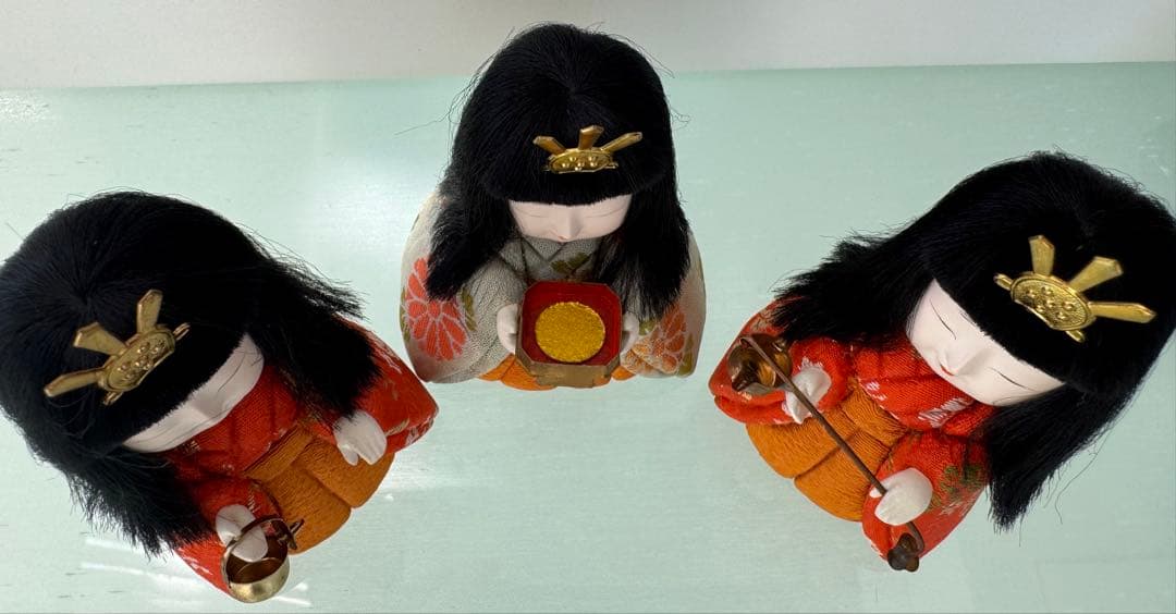 アンティーク雛人形セット (15体)