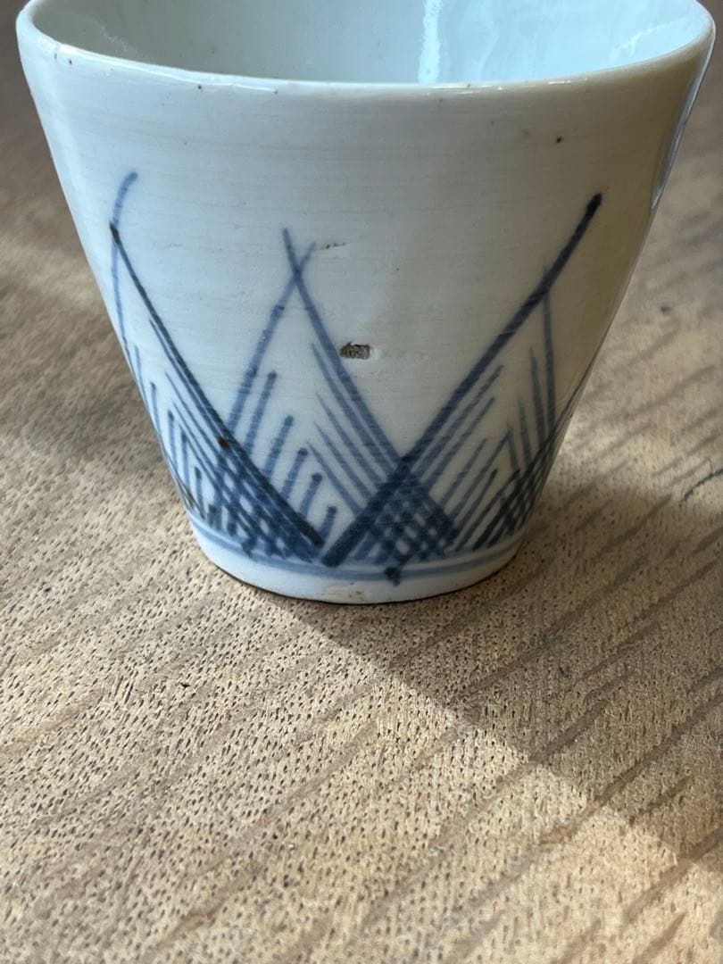 古い蕎麦猪口　そばちょこ　2個セット　湯呑み　古雑貨　アンティーク　昭和レトロ