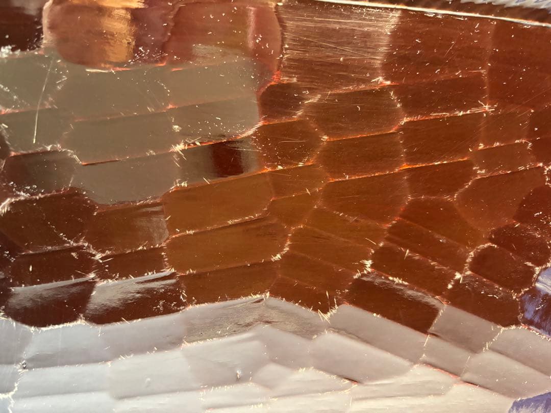 アンティーク　讃岐彫　古い松材のくり貫き角盆(四方盆)5枚セット　①