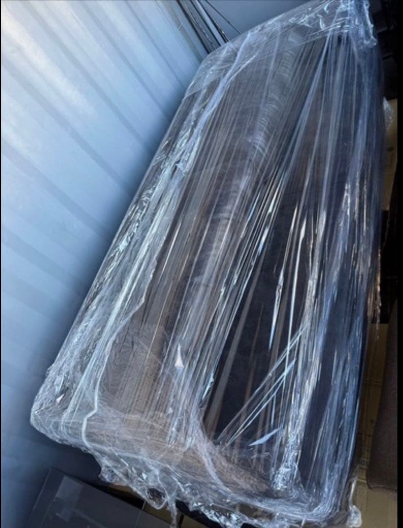 グレー 合成皮革 ソファ　桜屋工業　LS-408