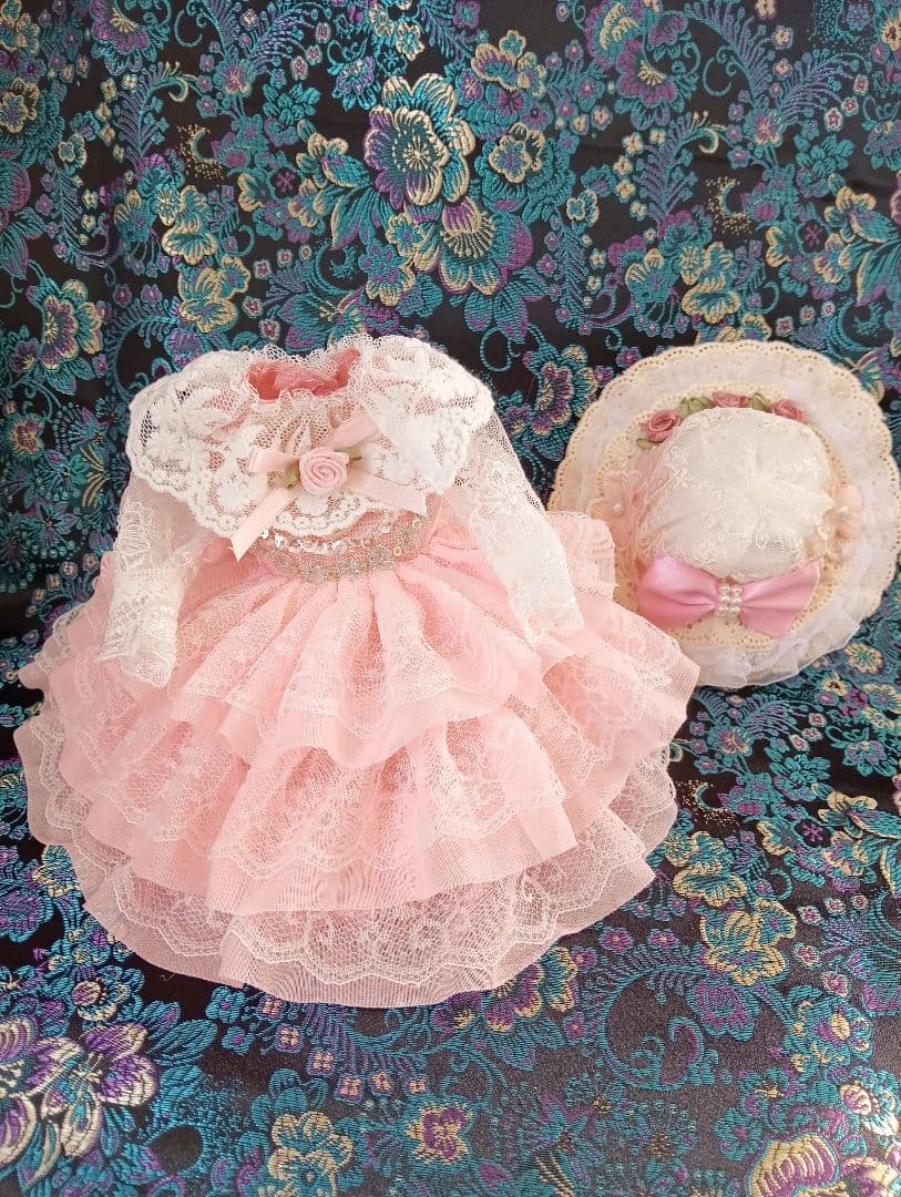 ビスクドール❤️小さな小さなブロンドモヘアのBruサークルドット❤️