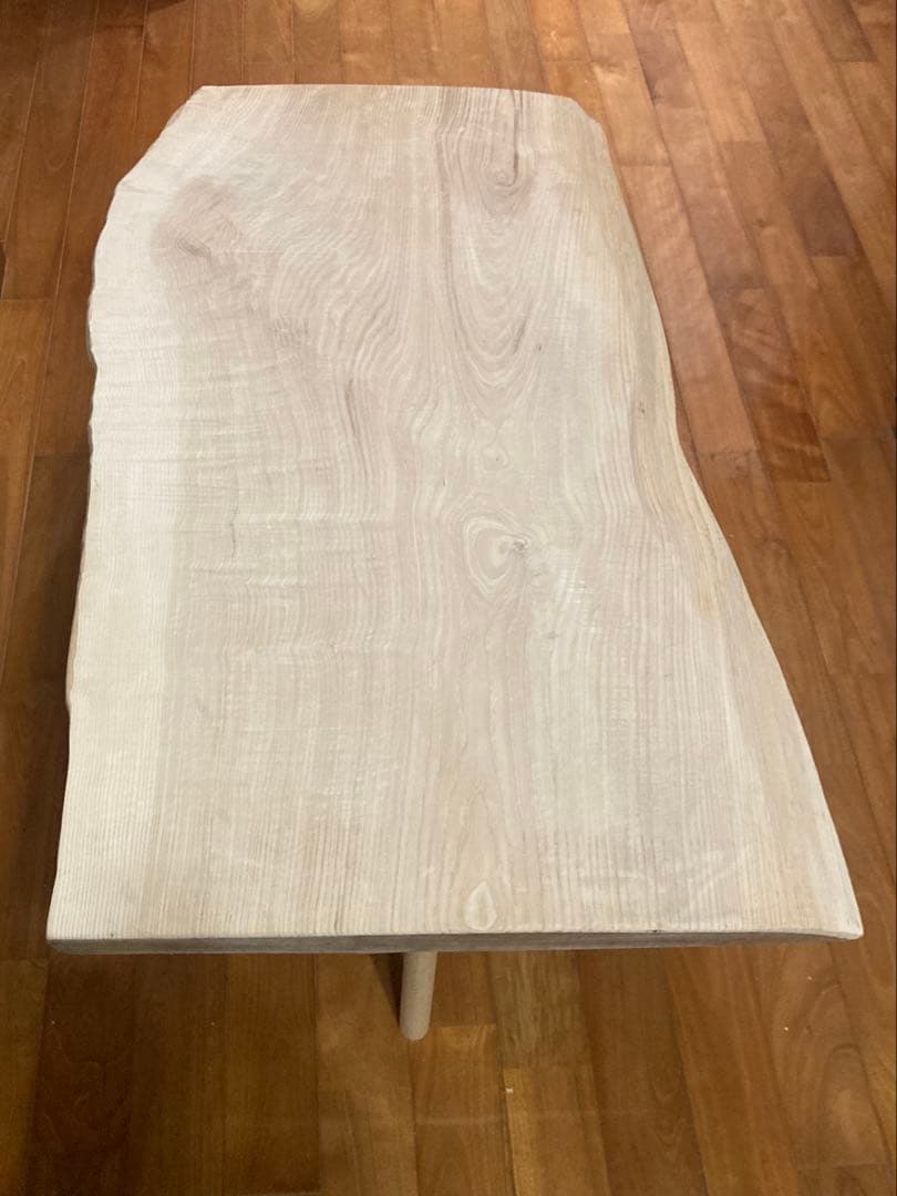 送料込Japanese modern TAMOタモの優雅なこだわりテーブル一枚板