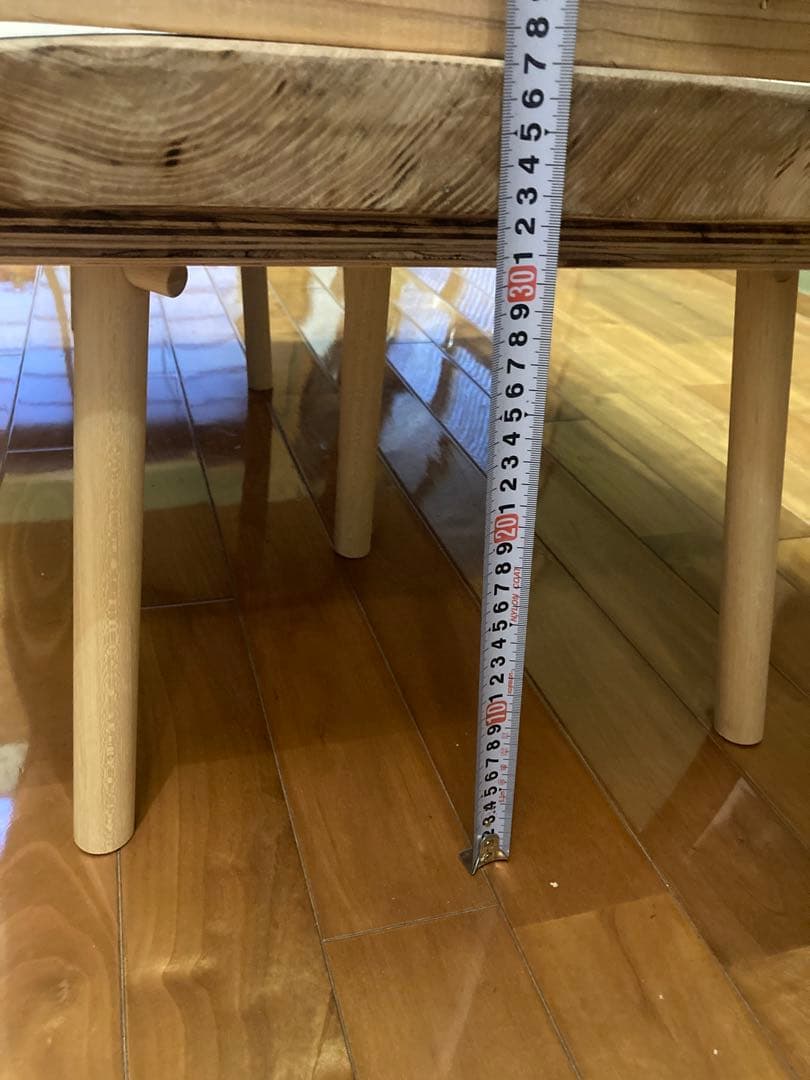 送料込Japanese modern TAMOタモの優雅なこだわりテーブル一枚板