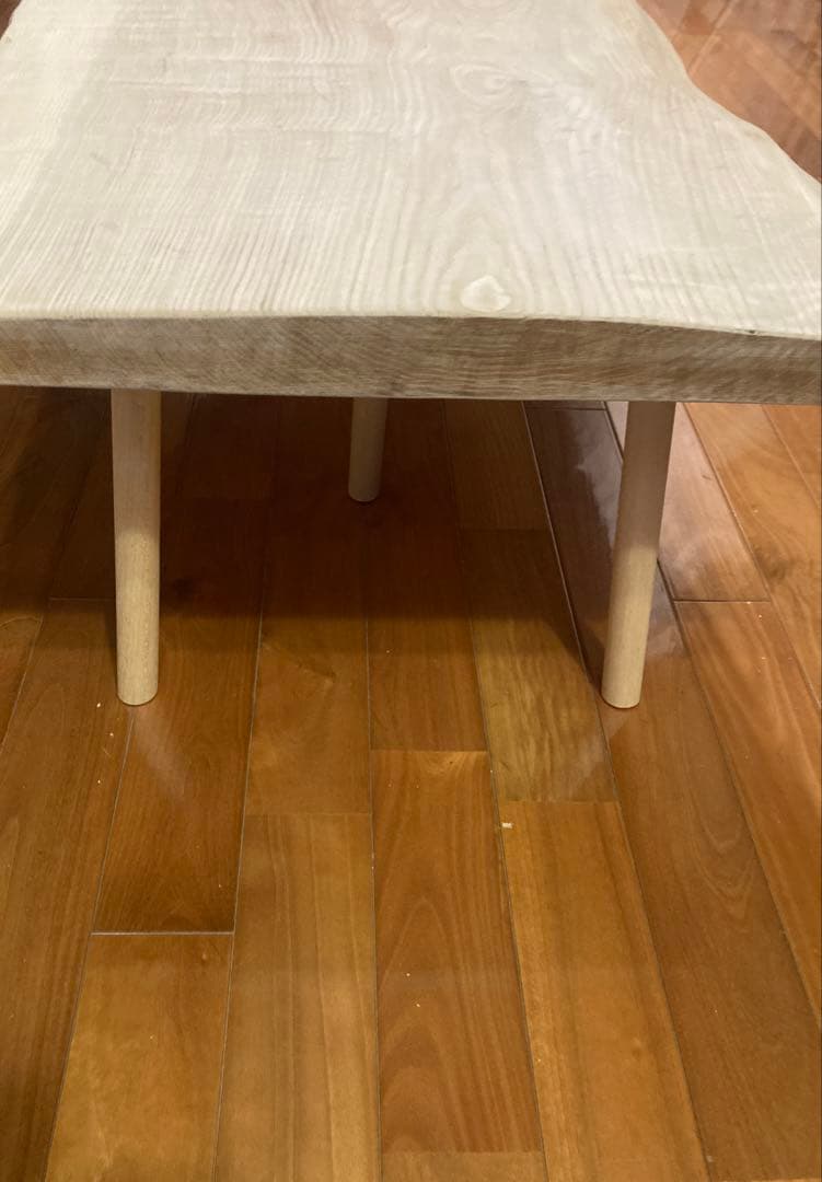 送料込Japanese modern TAMOタモの優雅なこだわりテーブル一枚板