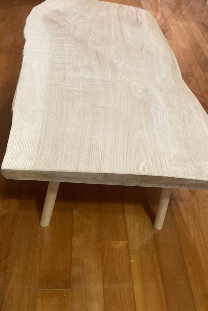 送料込Japanese modern TAMOタモの優雅なこだわりテーブル一枚板