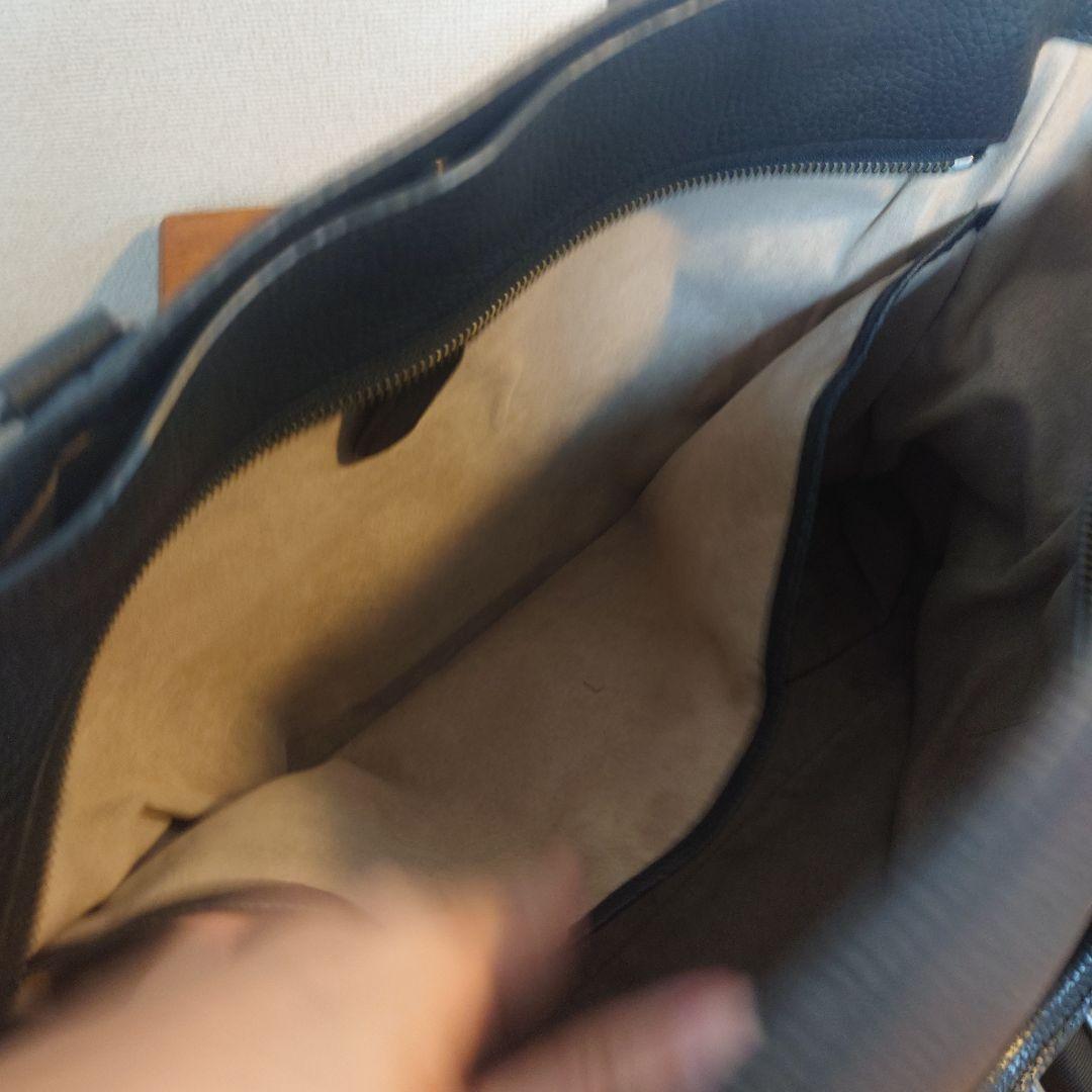 COACH レザートートバッグ ショルダーストラップ付き