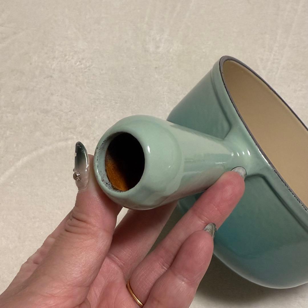 ル・クルーゼ ミルクパン ソースパン 鍋 16cm ブルー ミント 美品