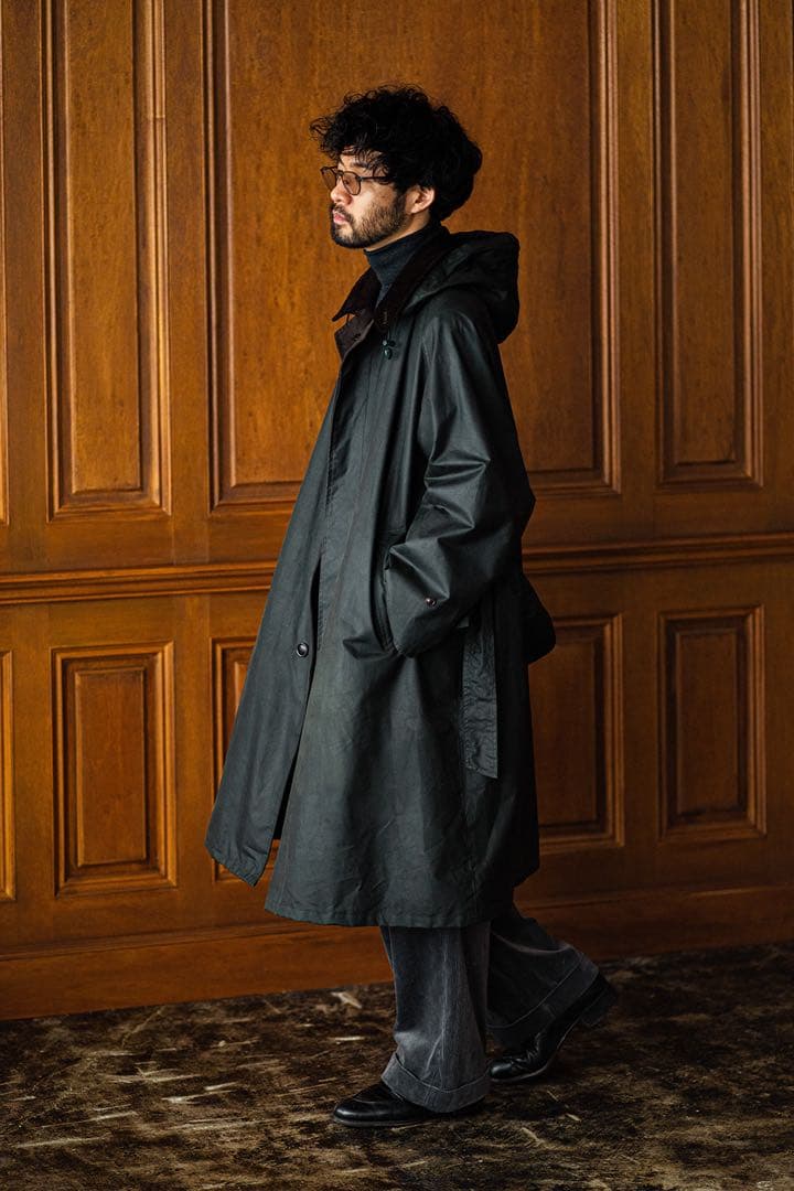 L’ÉCHOPPE別注Barbour Oiled Bal collar coat