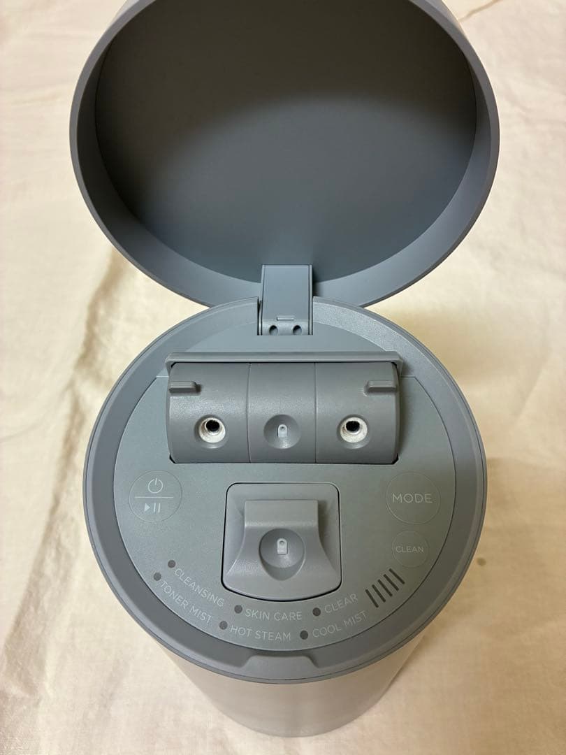 SALONIA サロニア　ピュアブライト 美顔器 フェイススチーマー グレー