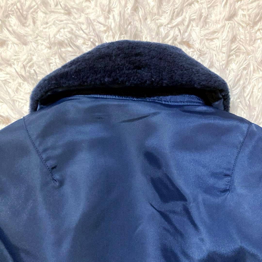 【人気・希少XL】HOUSTON B-15C ネイビー × ネイビームートン