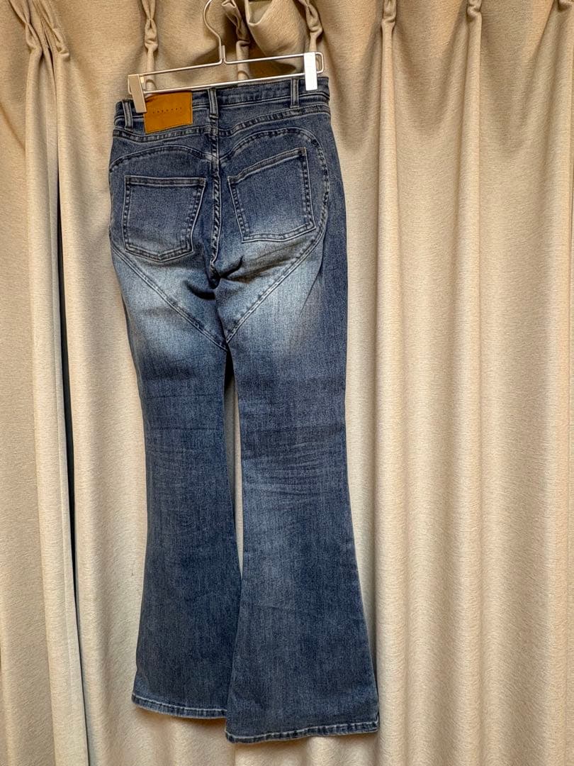 パンツ andmary Heart hip flare demim S