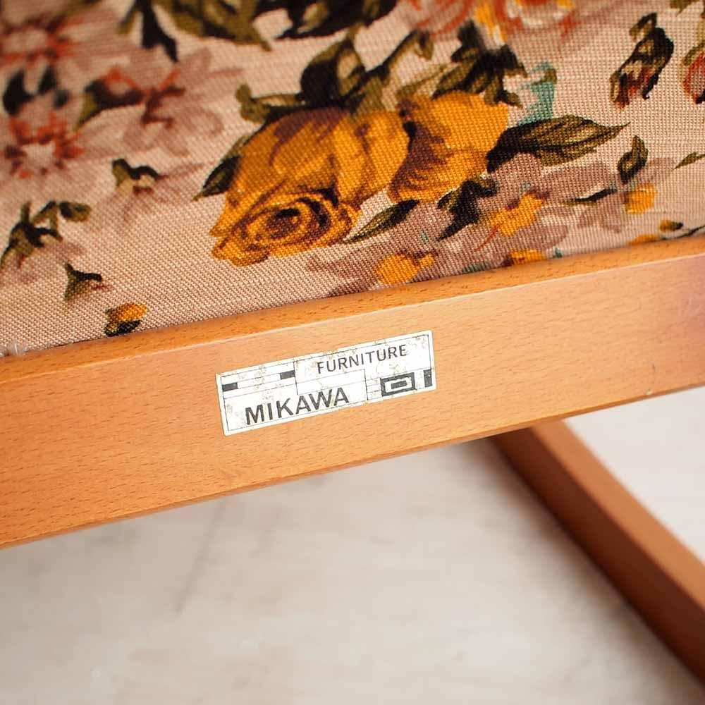 MIKAWA ロッキングチェア オットマン レトロ ビンテージ ZR24161