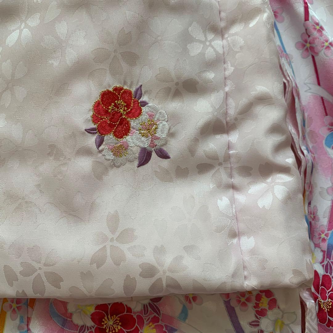 美品　七五三　三歳　被布セット✰ リョウコキクチ　ピンク　リアルファー襟