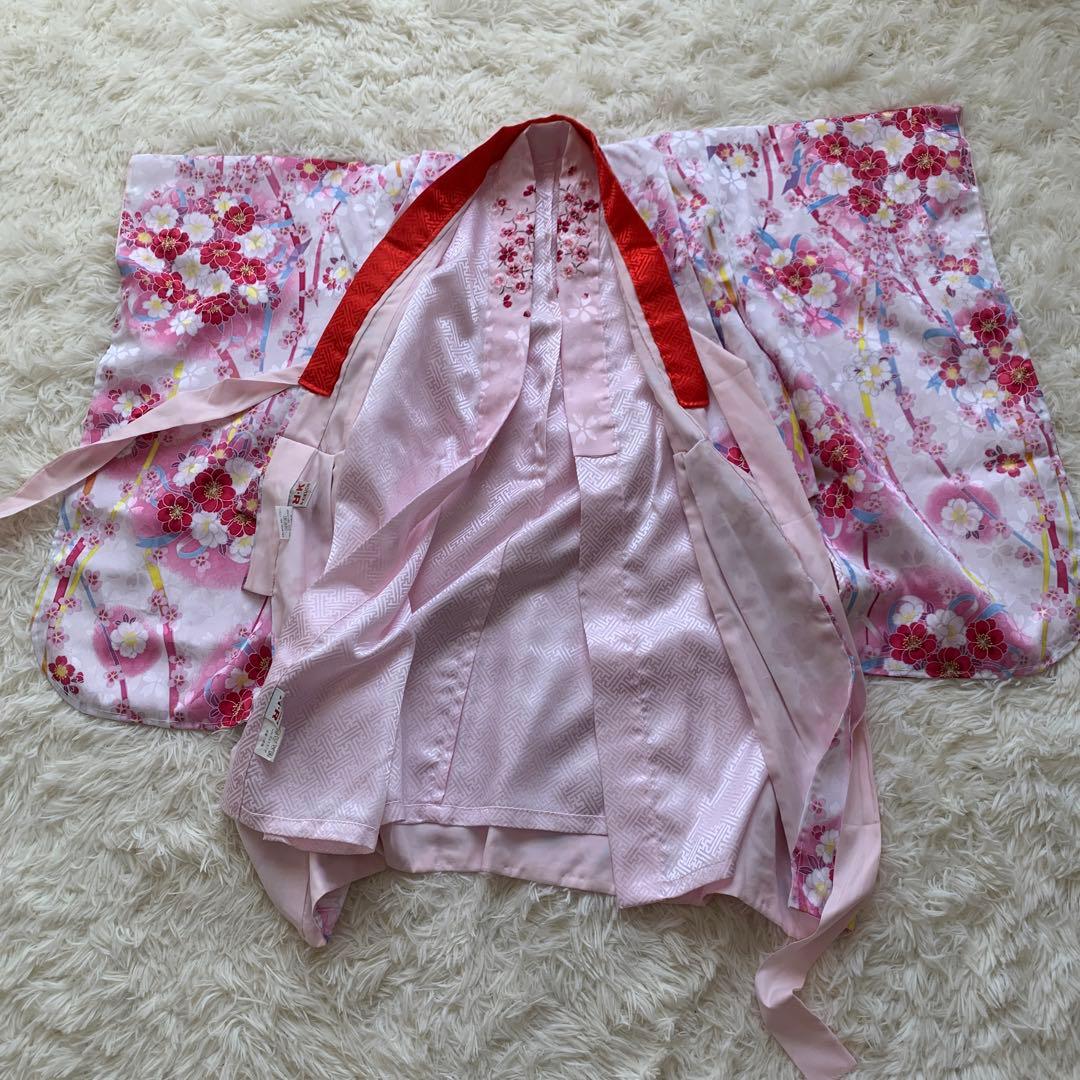 美品　七五三　三歳　被布セット✰ リョウコキクチ　ピンク　リアルファー襟