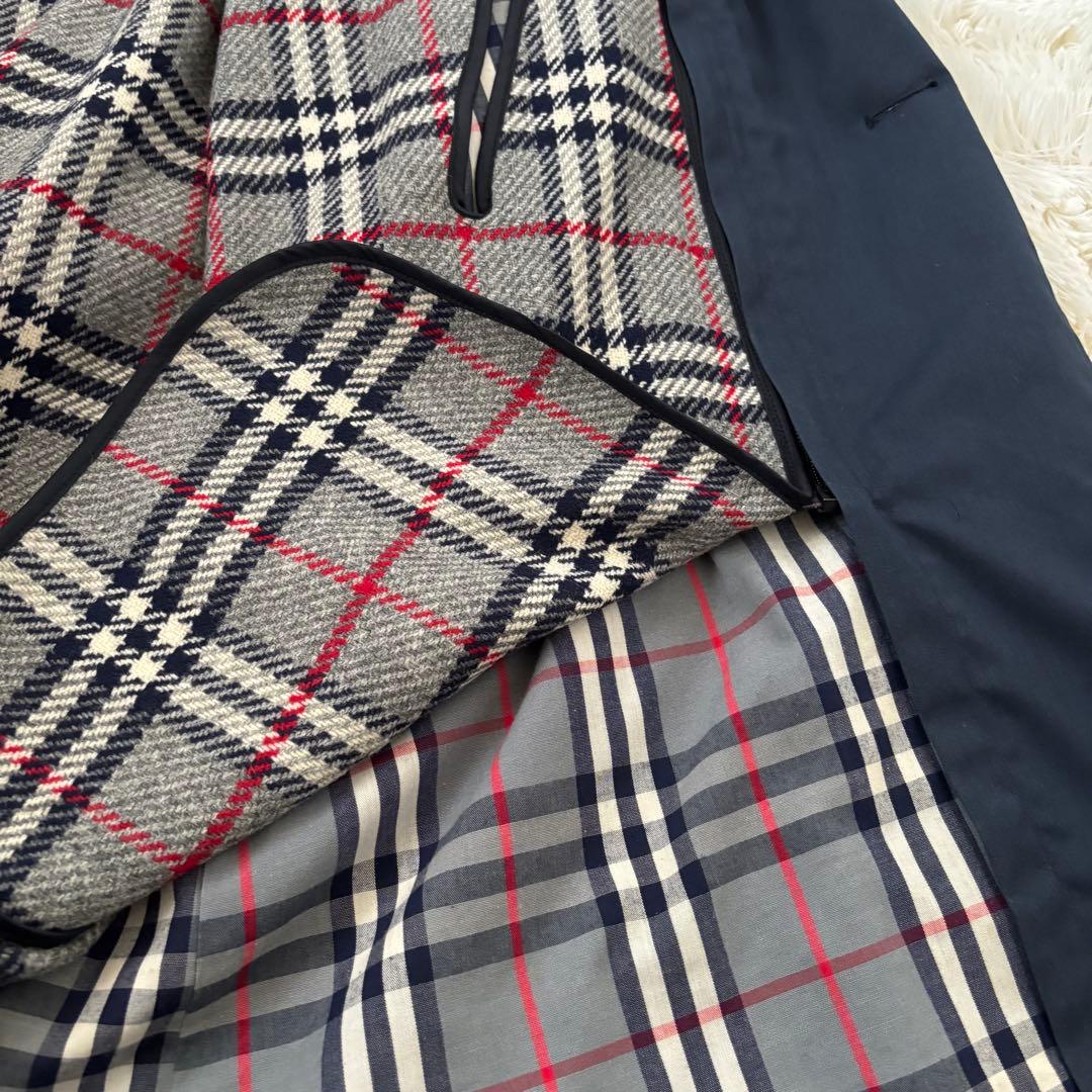 BURBERRYSバーバリー ノバチェック ライナー付 トレンチコート ネイビー
