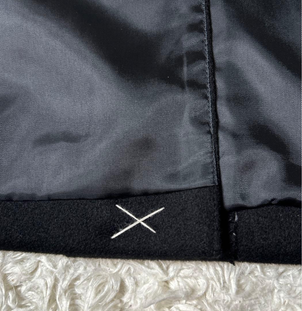 【未使用品】カシミヤ100% ロングチェスターコート ブラック 比翼 Mサイズ