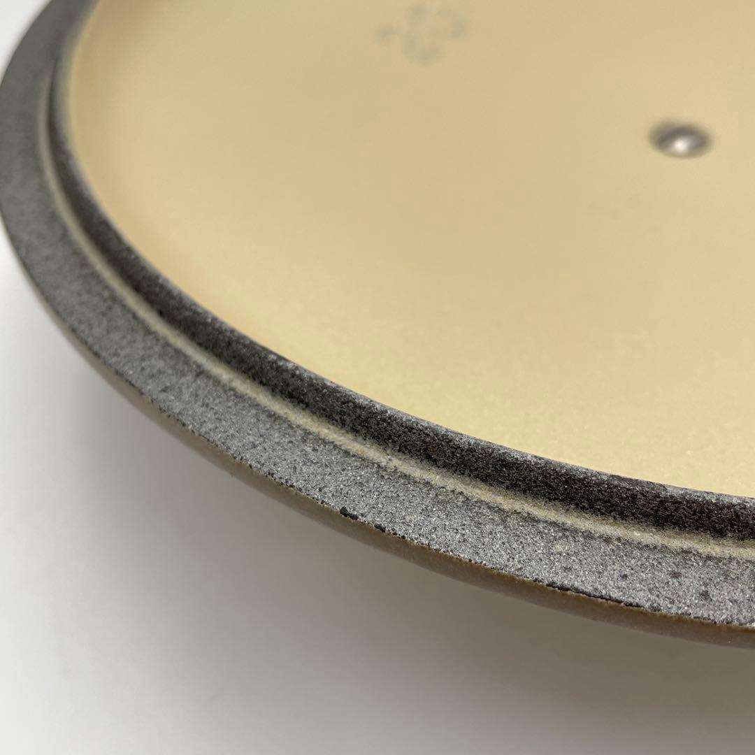 ル・クルーゼ ココット・ロンド 20cm ベージュ系　シルバーツマミ　希少色